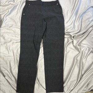 Gray Straight-Leg Pants